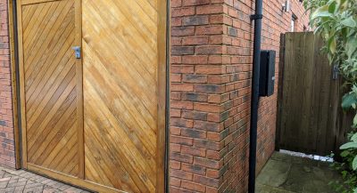 A photo of our EV charger installation at the customer's premises