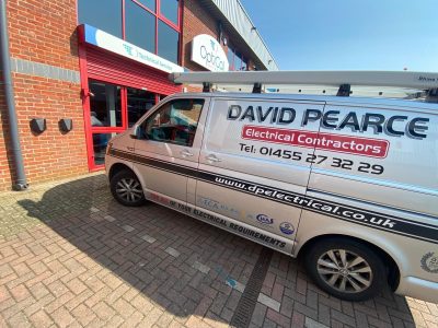 A photo of our EV charger installation at the customer's premises