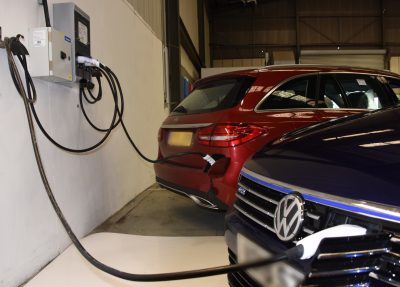 Electric Vehicle Charging Units Installation at Listers' Lawford Heath PDI Centre, near Rugby project photo