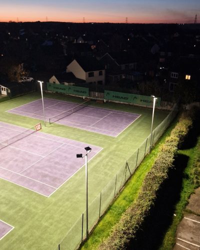 LED Tennis Court Lighting - Leicester project photo