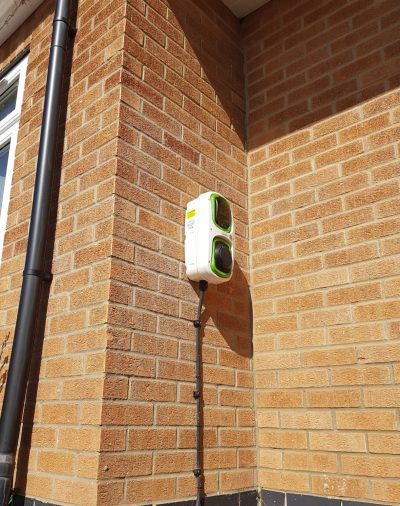Domestic Electric Vehicle Charging Unit Installation, Birstall, Leicestershire project photo