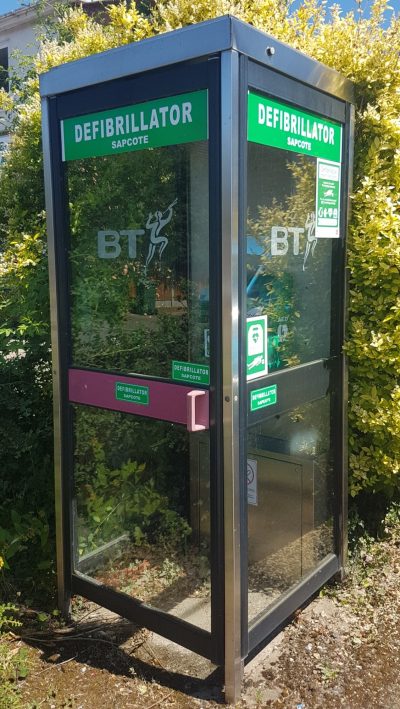 Defibrillator Installations for Sapcote Parish Council, Leicestershire project photo